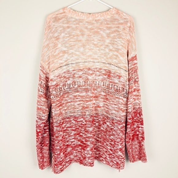 OVLA BOHO Leganlook Fringed Hem Open Front Sweater Cardigan XL - Picture 2 of 5